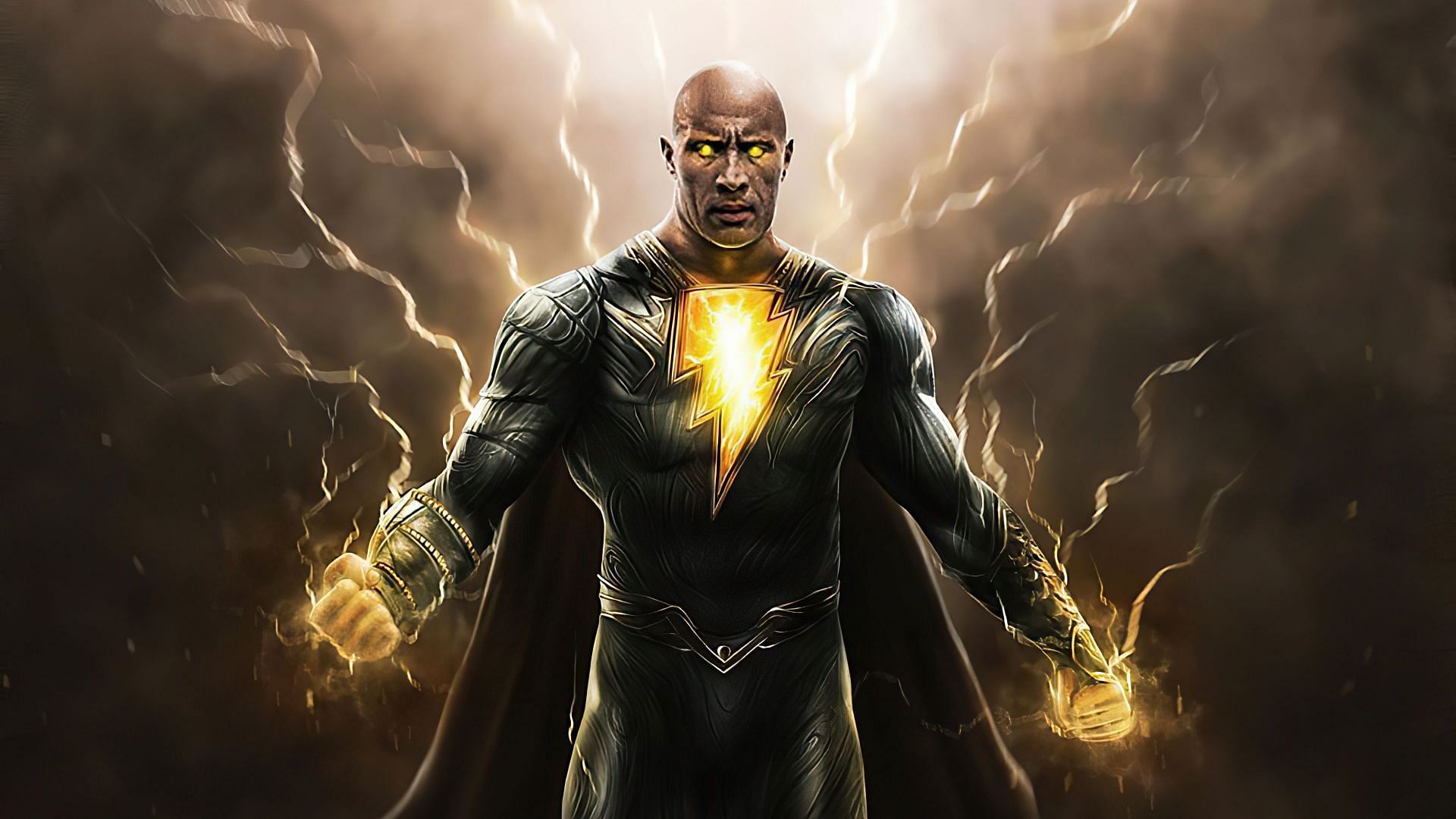 Black Adam's incredible physical strength is due to the powers granted to him by the Egyptian gods. (Image via DC)